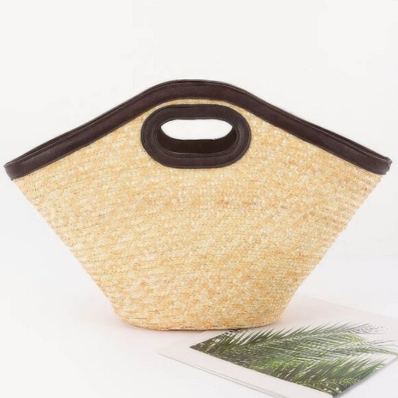 Straw Beach Bag - Picture 1 of 4